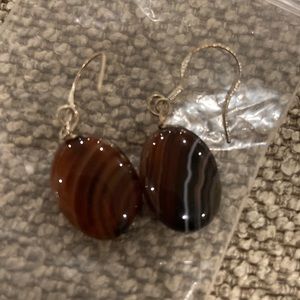NEW Brown/Black earrings. NEVER WORN!